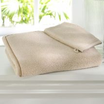 Serviette de toilette 50x100 - beige sable - Coton - Becquet