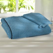 Serviette de toilette 50x100 - bleu myosotis - Coton - Becquet