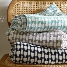 Housse de coussin 65x65 - beige - Coton - Becquet