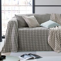 Housse de coussin 65x65 - noir - Coton - Becquet