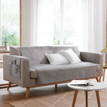 protège canapé 110x140 - gris - Becquet