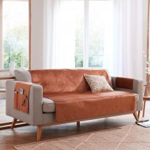 protège fauteuil 60x140 - orange rouille - Becquet