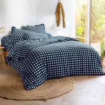 Taie sac 63x63 - bleu - Gaze de coton - Becquet