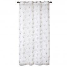 Voilage L. 140 X H. 240 - Gris - Becquet - Fabriqué en France