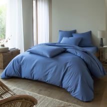 Housse de couette 200x200 - bleu azur - Coton - Becquet