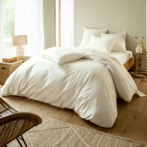 Housse de couette 140x200 - blanc ivoire - Coton - Becquet