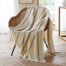 Plaid 130x150 - vert - Coton - Becquet