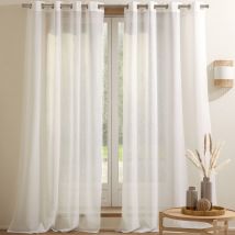 Voilage L. 140 x H. 260 - blanc ivoire - Becquet