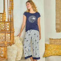 Pyjama XL - bleu marine - Coton - Becquet