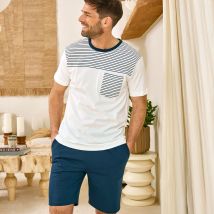 Pyjashort L - bleu - Coton - Becquet