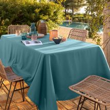 Nappe ronde D180cm - bleu paon - Becquet
