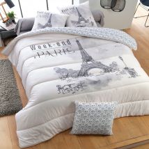 Couette légère 240x220 - gris - Becquet