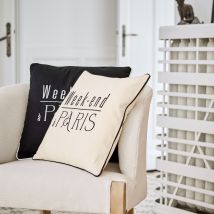 Coussin 40x40 - noir - Becquet