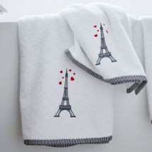 Serviette de toilette 50x100 - blanc - Coton - Becquet