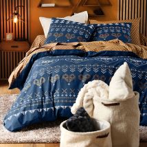 Taie sac 63x63 - bleu - Coton - Becquet