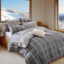 Housse de couette 200x200 - gris - Coton - Becquet