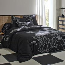 Housse de couette 240x220 - noir - Coton - Becquet