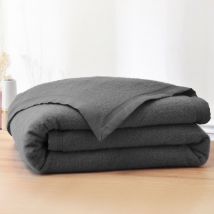Plaid 150x220 - gris - Becquet
