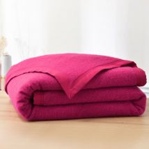 Plaid 75x100 - rose pivoine - Becquet