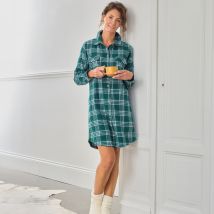 Chemise de nuit S - vert - Coton - Becquet