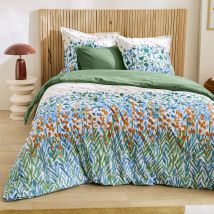 Drap-housse 180x200x28 - vert - Coton - Becquet