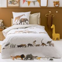 Housse de couette 140x200 - blanc - Bois - Becquet