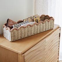 Corbeille h12cm - beige - Métal - Becquet