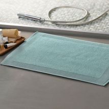 Tapis de bain 50x70 - bleu céladon - Coton - Becquet