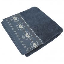Drap de bain 70x140 - bleu - Coton - Becquet