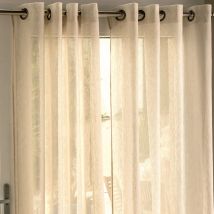 Voilage L. 145 x H. 240 - beige ficelle - Becquet