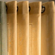 Voilage L. 145 x H. 240 - jaune ocre - Becquet