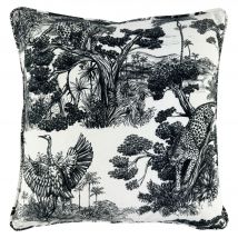 Housse coussin 30x50 - noir - Coton - Becquet