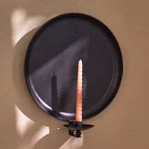 Photophore mural h43cm - noir - Métal - Becquet