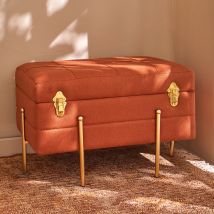 Coffre h42cm - orange poterie - Becquet