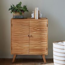 Meuble rangement 2 portes - beige - Bois - Becquet