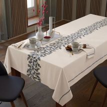 Serviette de table 40x40 - blanc cassé - Coton - Becquet