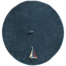Essuie-mains Rond - bleu marine - Coton - Becquet