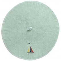 Essuie-mains Rond - vert d'eau - Coton - Becquet