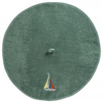 Essuie-mains Rond - vert eucalyptus - Coton - Becquet