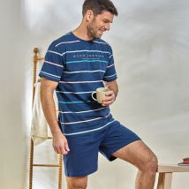 Pyjashort L - bleu marine - Coton - Becquet