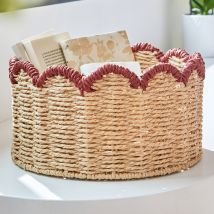 Corbeille diam.30cm - beige - Métal - Becquet