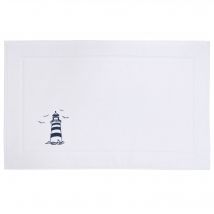 Tapis de bain 45x75 - blanc - Coton - Becquet