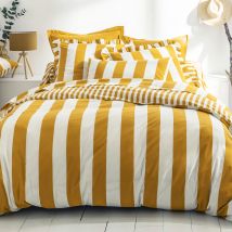 Housse de couette 140x200 - jaune ocre - Coton - Becquet