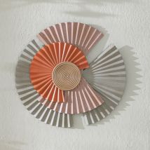 Déco murale h37cm - rose - Métal - Becquet