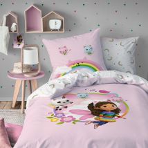 Housse de couette 140x200 + taie - rose - Coton - Becquet