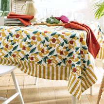 Nappe ronde 150 - jaune ocre - Coton - Becquet