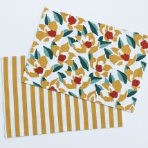 Sets de table 33x48 - jaune ocre - Coton - Becquet