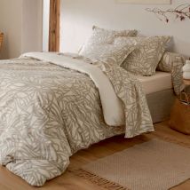 Drap-housse 160x200x28 - beige - Coton - Becquet