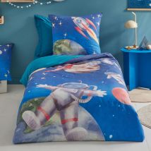 Housse de couette 140x200 - bleu - Coton - Becquet