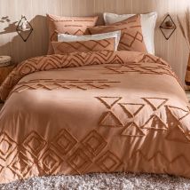 Housse de couette 240x220 - beige doré - Coton - Becquet